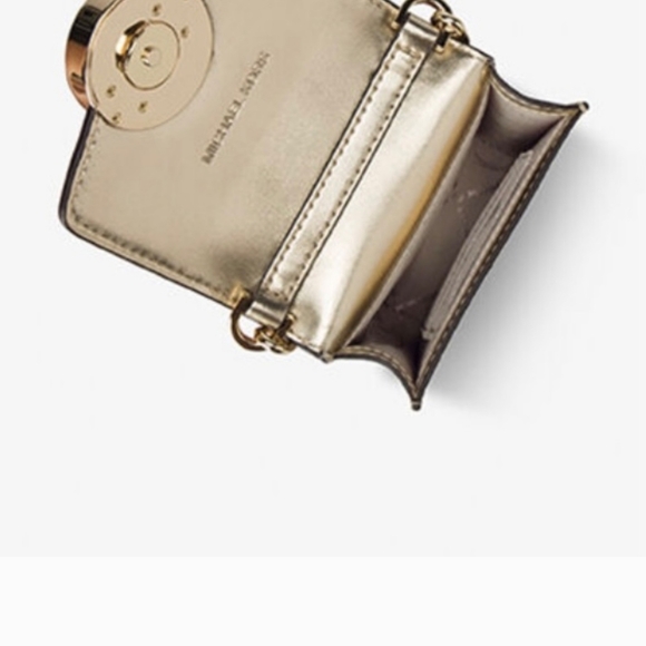 LIKE🆕MK: Michael Kors On-the-Go Mini Crossbody Bag Gold - Picture 4 of 13